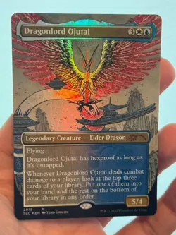 1X FOIL Dragonlord Ojutai BORDERLESS MINT MTG Magic Secret Lair 30th Dragon EDH - Image 3