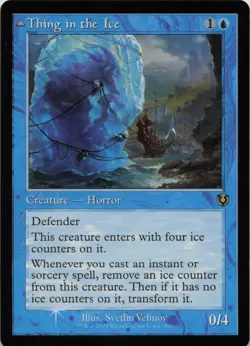 Thing in the Ice (Retro Frame) - FOIL - R Innistrad Remastered 460 - MTG - Image 1