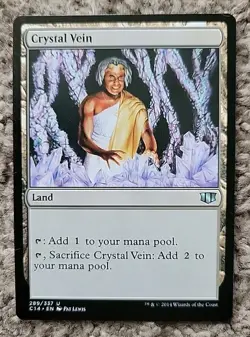 1x Crystal Vein Commander 2014 NM x1 Mtg Magic the Gathering Mtg - Image 1