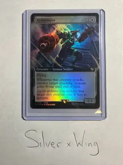 Helitrooper Extended Art Foil x1, MTG, Magic the Gathering, Final Fantasy, NM - Image 1