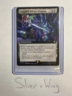 SOLDIER Military Program Extended Art x1, Magic The Gathering, Final Fantasy, NM - Image 1