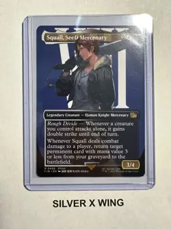 Squall, SeeD Mercenary Borderless x1, Magic the Gathering, Final Fantasy, NM - Image 1