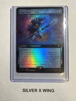 Blue Mage's Cane Extended Art Foil x1, Magic the Gathering, Final Fantasy, NM - Image 1