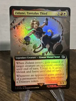 Magic The Gathering Zidane, Tantalus Thief Extended Art Foil MTG FIN 518 - Image 1