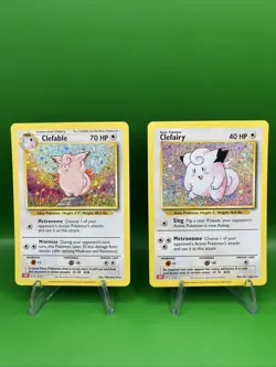 Pokemon Clefable 014/034 Holo Rare Classic Collection And Clefairy - Image 1