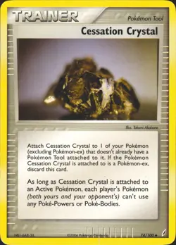 Cessation Crystal 74/100 Uncommon Crystal Guardians Pokemon Card LP - Image 1