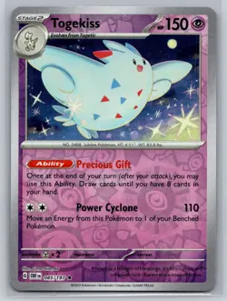 Togekiss #085/197 SV03: Obsidian Flames Reverse Holo Rare - Pokemon Cards AA6 - Image 1