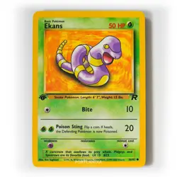 Pokemon - Ekans - 1st Edition - Non Holo - 56/82 - Team Rocket - Common - Image 1