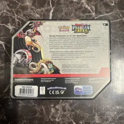 Pokemon Scarlet & Violet Paldean Fates Iron Treads Tin TCG Sealed - Image 2