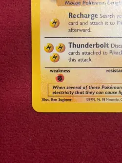 Pokemon TCG - Pikachu Black Star Promo - #4 - 1999 Pokemon First Movie - LP - Image 5