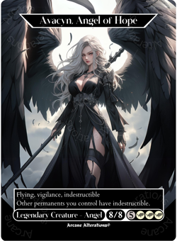Avacyn, Angel of Hope - Full Art Altered Art Custom Cards - Image 1