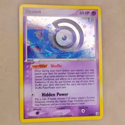 Unown D/28 Unseen Forces Holo Rare Pokemon Card TCG LP Lightly Played - Image 1