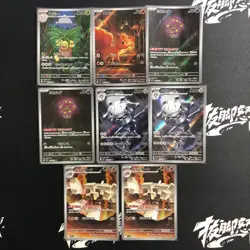 pokemon Japanese AR Illustration holo Aegislash Bastiodon lot*8 cards - Image 1