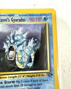 Pokemon Card - Giovanni's Gyarados Gym Challenge 5/132 Holo Rare - Image 4