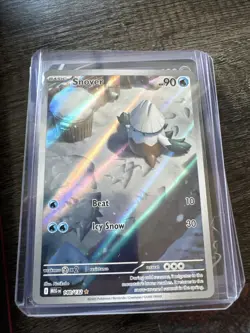 Snover 140/132 Pokemon Tcg Mega Evolution Card Nm Holo Rare - Image 1