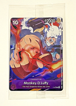 NYCC 2025~ONE PIECE MONKEY.D.LUFFY EXCLUSIVE PANEL FOIL CARD PLUS TCG BOOKLET - Image 1
