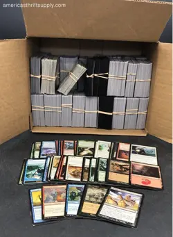 14.10 lbs. Lot Of Magic: The Gathering Cards. Medium Box, Unsorted - Image 1