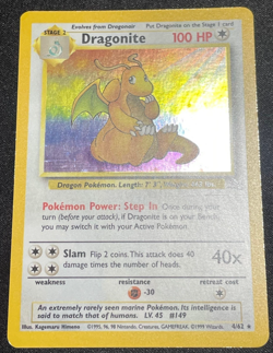 Pokemon Card - Dragonite 4/62 Fossil Holo Rare 1999 - Image 4