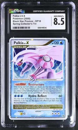 CGC 8.5 Palkia LV.X 2008 Black Star Promos DP18 Holo Pokemon Card - Image 1