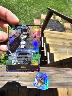One Piece Card Sabo Manga Rare Alternate Art Proxy Foil - Image 1