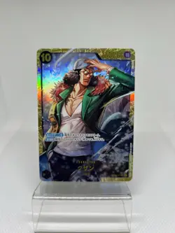 One Piece Card Game Kuzan OP02-121 SEC Secret Rare Paramount War Japenese PRB - Image 1