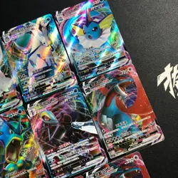pokemon Chinese RRR Holo Vaporeon VMAX Gyarados and more lot*8 cards - Image 2