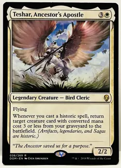 Teshar, Ancestor's Apostle - Dominaria - Magic the Gathering MTG Nice! - Image 1