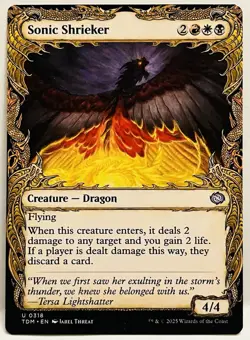 Sonic Shrieker (Showcase) -#318-Tarkir: Dragonstorm-Regular-LP - Image 1
