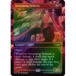 FOIL SCREAMING NEMESIS (BORDERLESS) Duskmourn: House Of Horror DSK Magic MTG - Image 1
