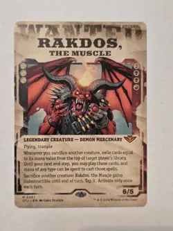 Rakdos, The Muscle - Showcase - Outlaws of Thunder Junction - Near Mint - MTG - Image 1