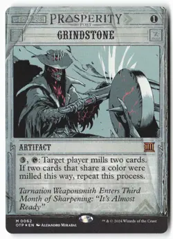 Grindstone - Outlaws of Thunder Junction: Breaking News (62) FOIL - MTG - Image 1