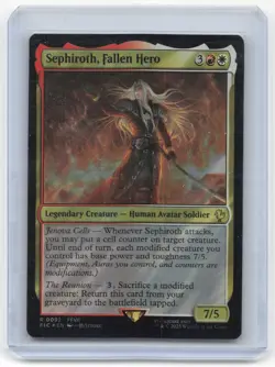2025 Magic: The Gathering Sephiroth, Fallen Hero Final Fantasy Surge Foil #0092 - Image 1