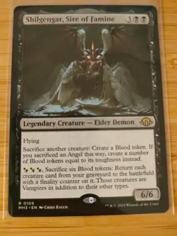 MTG Shilgengar, Sire of Famine 0109 Modern Horizons 3 M/NM Free UK P&P - Image 1