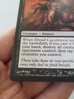 Dread Cacodemon 79/318 Commander 2011 C11 MTG NM - Image 4
