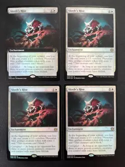 MTG- Skrelv's Hive x4 - All Will Be One - All FOIL - Image 1