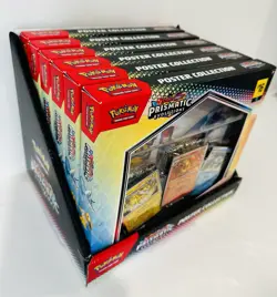 NEW! Pokemon TCG Prismatic Evolutions Poster Collection Sealed Display Case of 6 - Image 3