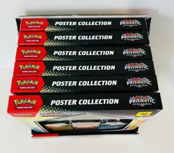 NEW! Pokemon TCG Prismatic Evolutions Poster Collection Sealed Display Case of 6 - Image 4