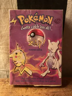 Wizards of the Coast 1999 Pokemon Zap Theme Deck - Factory Sealed 9781575306025 - Image 1