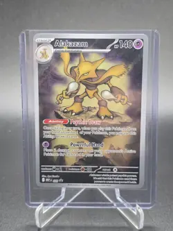 2025 Pokemon MEP Black Star Promos EN Alakazam Center Stamp #009 - Image 1