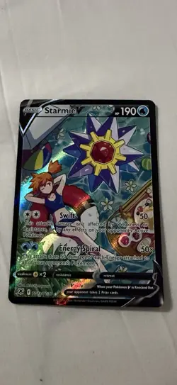 Pokemon TCG Starmie v Astral Radiance Holo Ultra Rare Full Art TG13/TG30 NM - Image 1