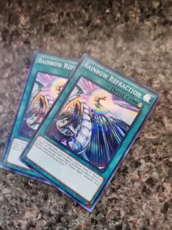 Yugioh! 2X Rainbow Refraction - FLOD-EN098 - Super Rare - 1st Edition NM y12 - Image 1