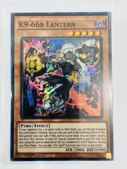Yugioh! - K9-66b Lantern - Super Rare - JUSH-EN033 - Justice Hunters - 1st Ed - Image 1
