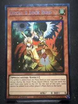 Yu-Gi-Oh! TCG Droll & Lock Bird Alternate Art RA02-EN006 Secret Rare - NM - Image 1