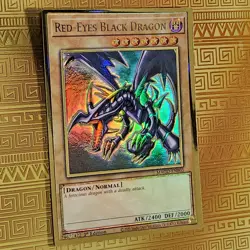 Red-Eyes Black Dragon MAGO-EN00 Maximum Gold 1st Ed Premium Gold Rare Yu-Gi-Oh - Image 1