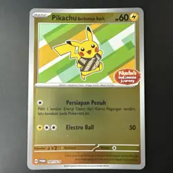 Pikachu Berkemeja Batik 191/SV-P Promo Holo Foil Pokemon Card Indonesia Journey - Image 1