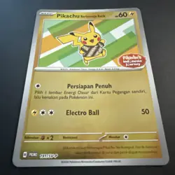 Pikachu Berkemeja Batik 191/SV-P Promo Holo Foil Pokemon Card Indonesia Journey - Image 2
