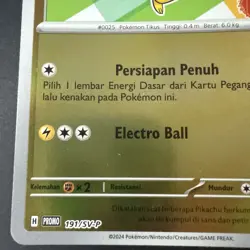 Pikachu Berkemeja Batik 191/SV-P Promo Holo Foil Pokemon Card Indonesia Journey - Image 5