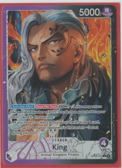 One Piece Card Game - King - Alt art Leader- OP08-057 - NM - English - Image 1