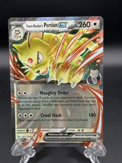 Pokemon TCG SV: Promo Cards #218 Team Rocket's Persian ex - Image 1