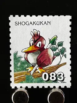 Farfetch'd Pkemon Stamp Shogakukan Nintendo Japanese Japan Card TCG Very Rare A - Image 1